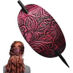 Accesoriu de par modern Japonez pentru cocuri din piele ecologica JPN19EE Rose